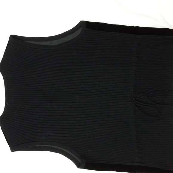 Liz Claiborne Russ Black Velvet Sweater Vest Woman's Medium - Picture 6 of 10